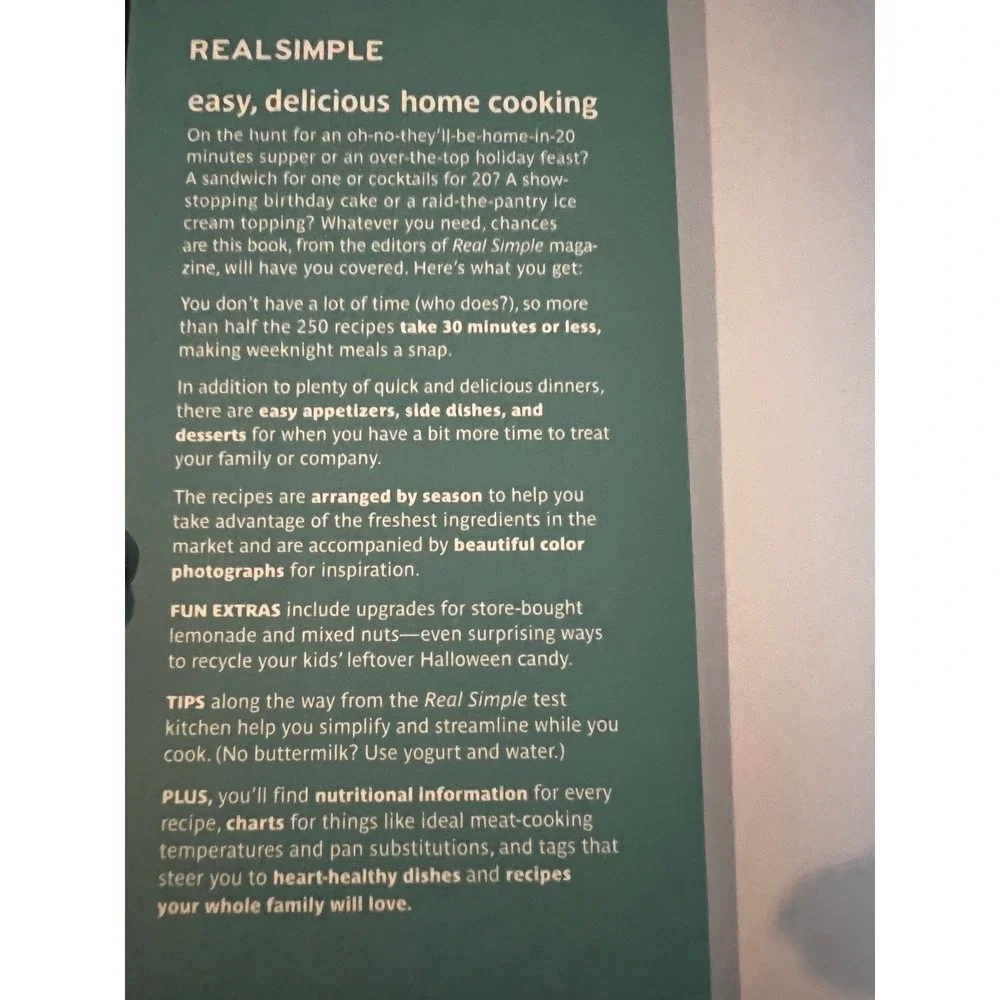 Real Simple Easy, Delicious Home Cooking Cookbook: 250 Recipes‎ Season
